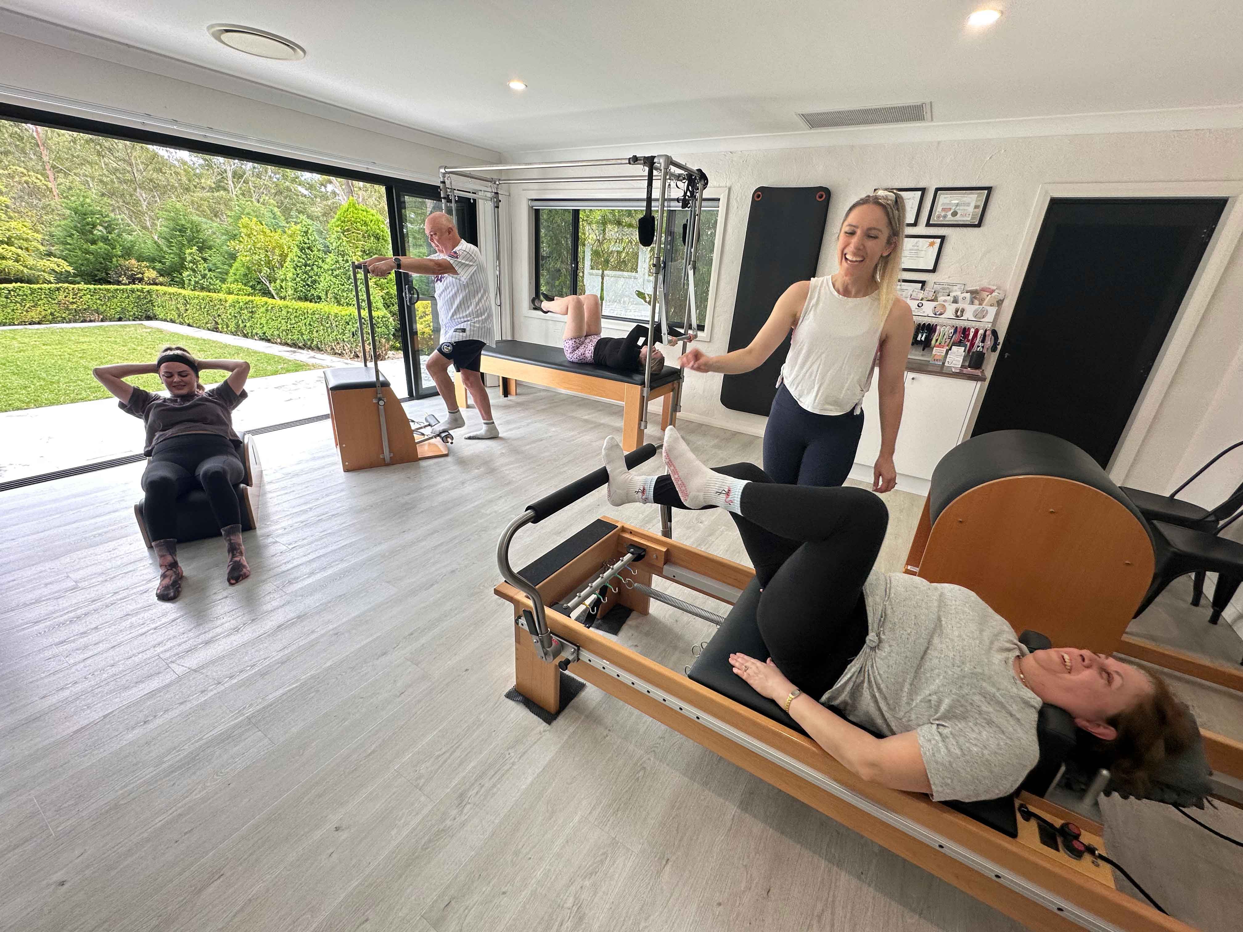 Modern Pilates reformer studio